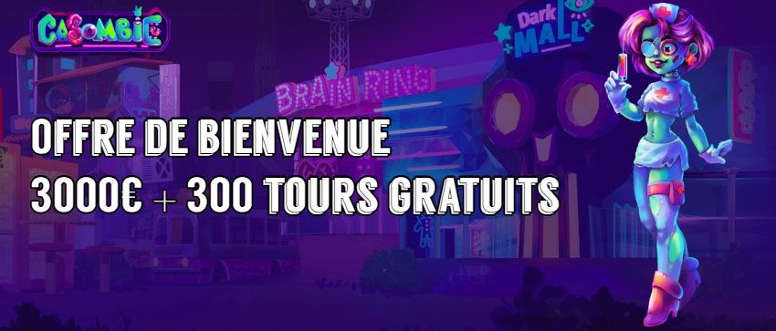 Casombie Casino Offre de bienvenue
